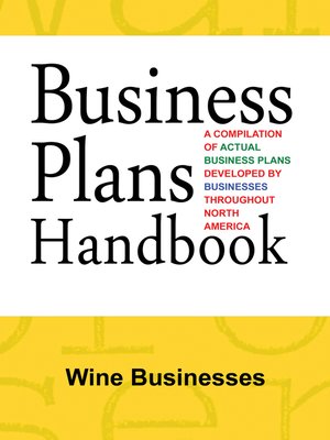cover image of Business Plans Handbook: Wine Businesses